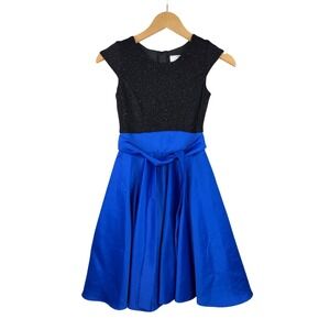 Southeastern Performance Apparel Cap Sleeve Dress size 8 Youth‎ Black/Blue